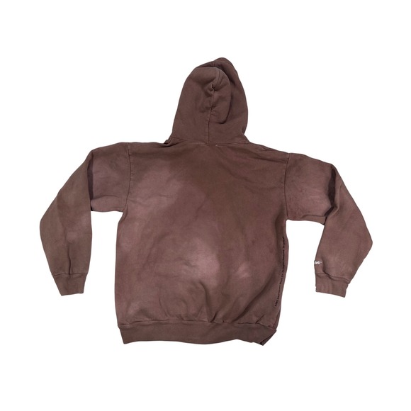 Rare Panther Mens Brown Graphic Hoodie Sweatshirt Size 3/Large Cotton - Picture 2 of 6